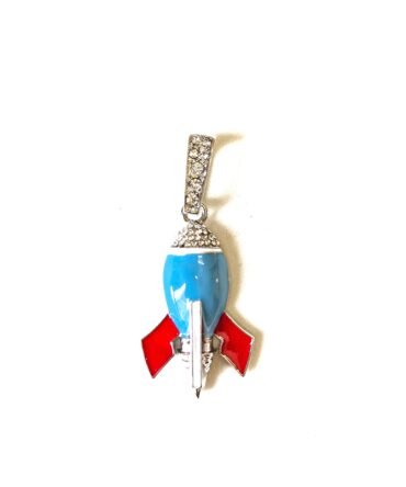Astral Space Rocket EMoji Pendant