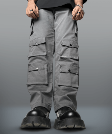 Charcoal Grey 12 Pocket Cargo Pants - Exclusive