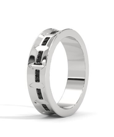 OBSIDIAN CROWN RING