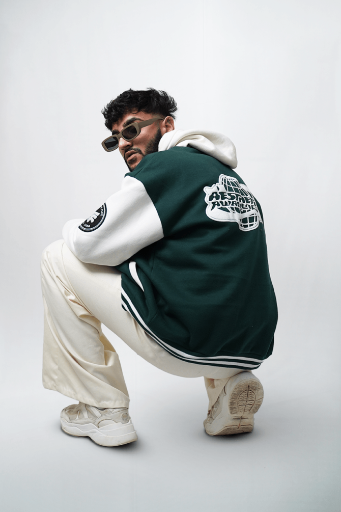 AESTHETIC AWARENESS VARSITY JACKET