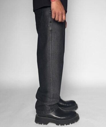 Black Denim Oversized Jeans