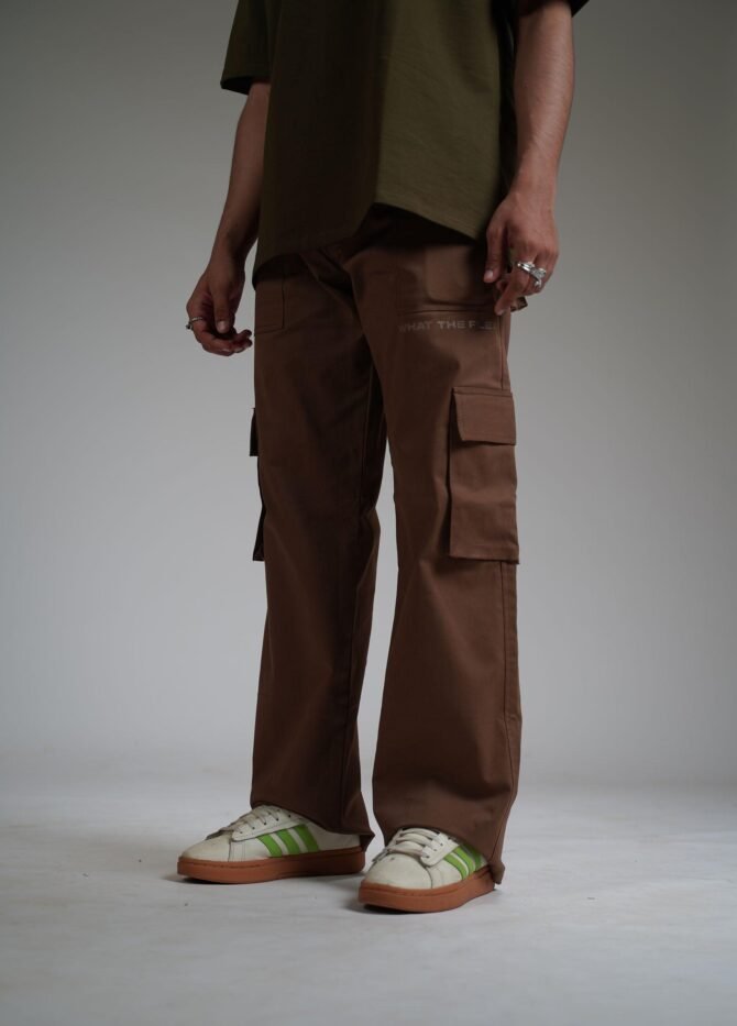 Solid Brown Unisex Cargo