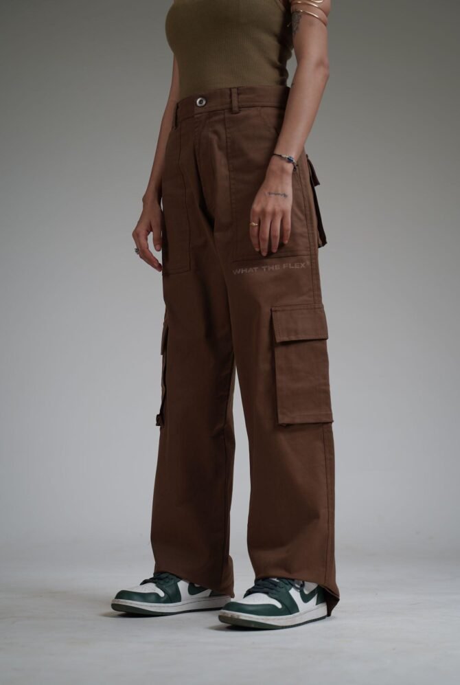 Solid Brown Unisex Cargo