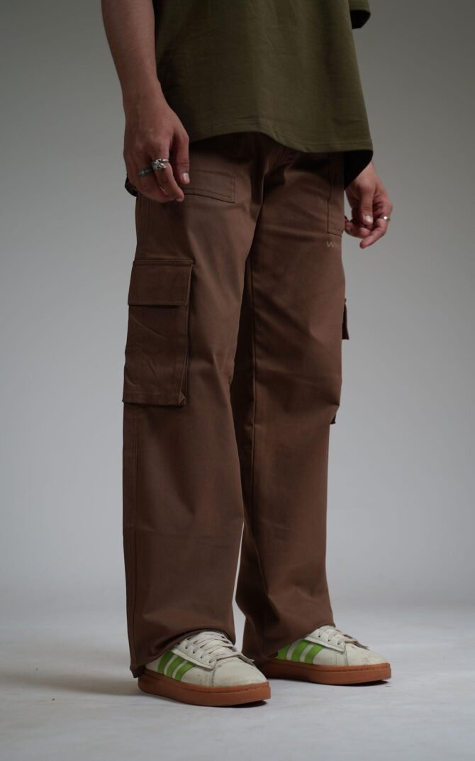 Solid Brown Unisex Cargo