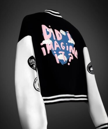 DID I IMAGINE IT? VARSITY JACKET (CROPPED)