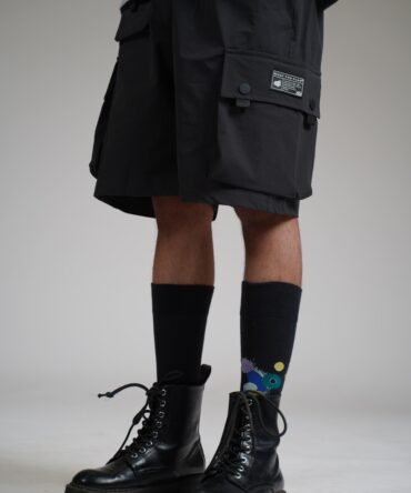 Dark Grey Basic Utility Shorts