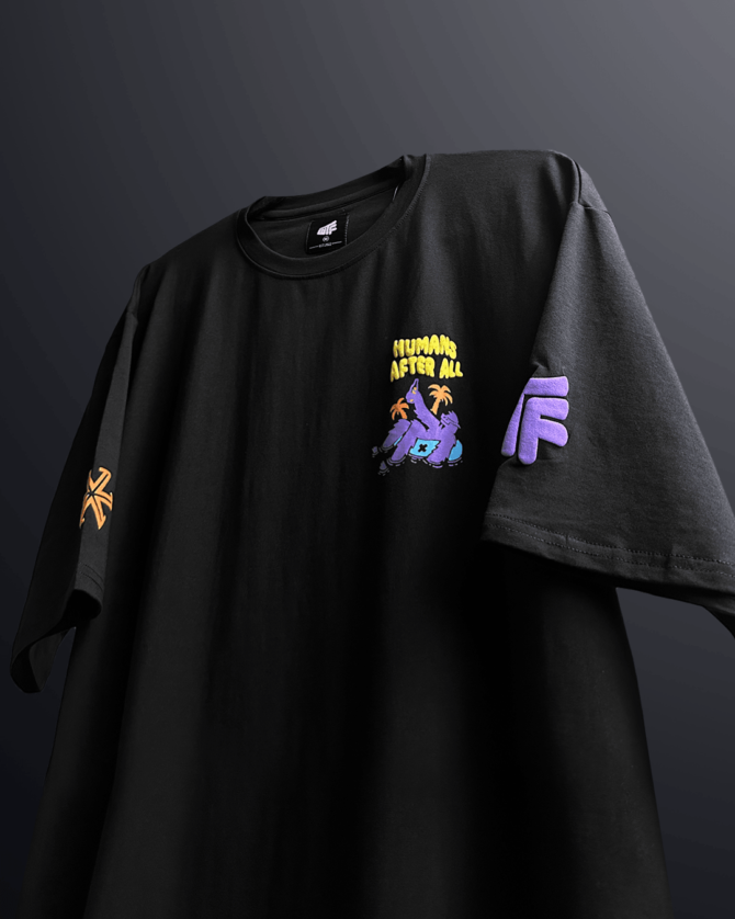 Zostel Live It Now Oversized T-shirt Black