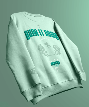 BURN IT DOWN Oversized Sweatshirt