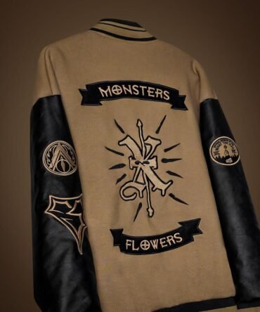 MONSTERS & FLOWERS Varsity Jacket