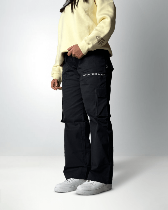 Solid Black Unisex Cargo
