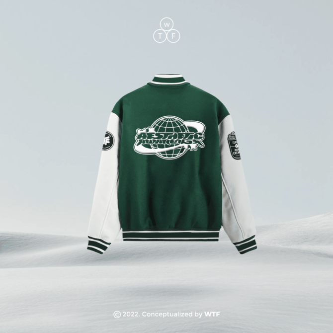 AESTHETIC AWARENESS VARSITY JACKET
