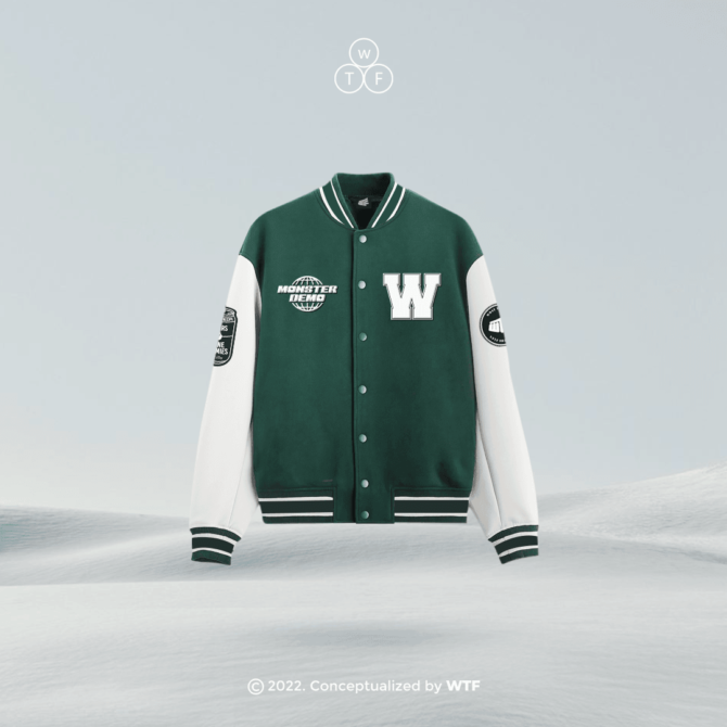 AESTHETIC AWARENESS VARSITY JACKET