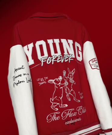 YOUNG FOREVER Varsity Jacket